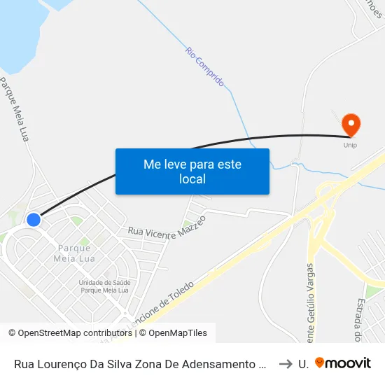 Rua Lourenço Da Silva Zona De Adensamento Controlado (Zac - Meia Lua) Jacareí - São Paulo 12335 Brasil to Unip map