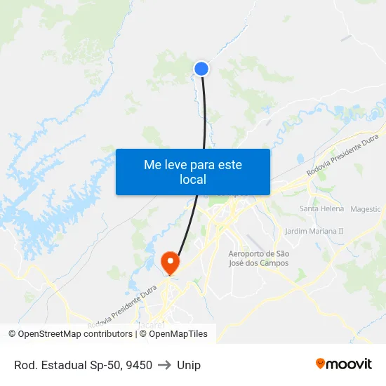 Rod. Estadual Sp-50, 9450 to Unip map