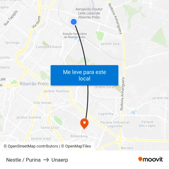 Nestle / Purina to Unaerp map