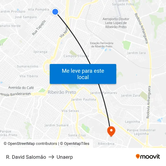 R. David Salomão to Unaerp map