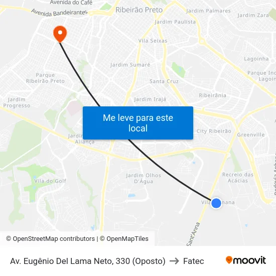 Av. Eugênio Del Lama Neto, 330 (Oposto) to Fatec map
