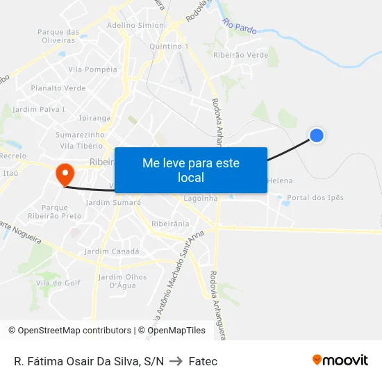 R. Fátima Osair Da Silva, S/N to Fatec map