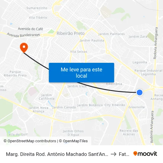 Marg. Direita Rod. Antônio Machado Sant'Anna to Fatec map