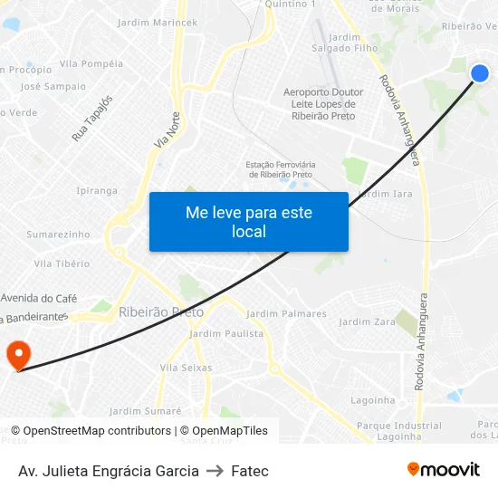 Av. Julieta Engrácia Garcia to Fatec map