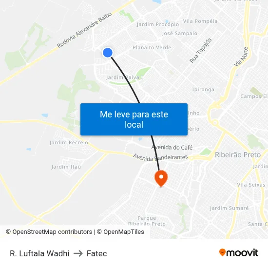 R. Luftala Wadhi to Fatec map