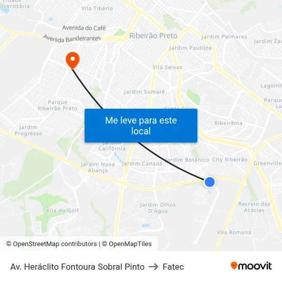 Av.  Heráclito Fontoura Sobral Pinto to Fatec map