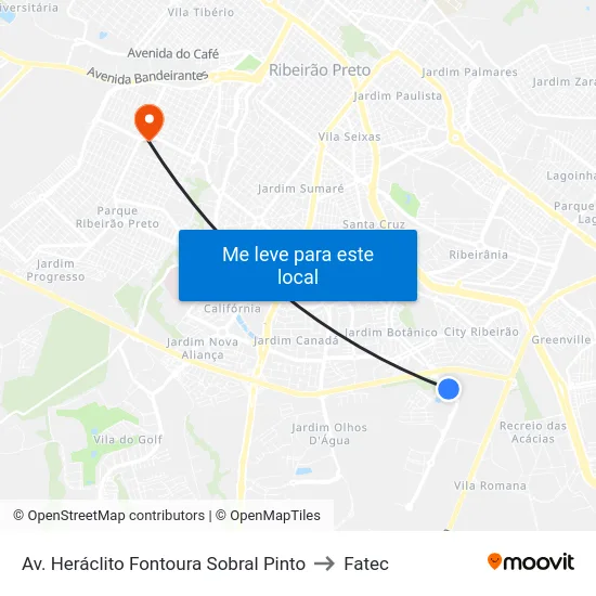 Av.  Heráclito Fontoura Sobral Pinto to Fatec map