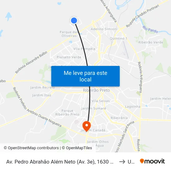 Av. Pedro Abrahão Além Neto (Av. 3e), 1630 Oposto to Unip map