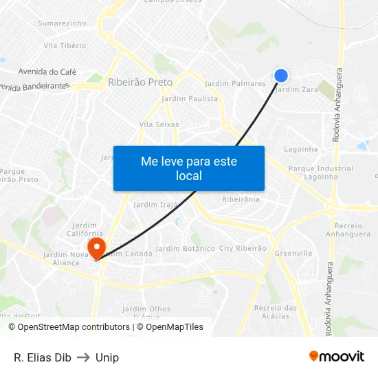 R. Elias Dib to Unip map