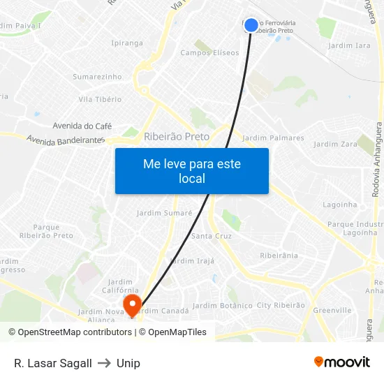 R. Lasar Sagall to Unip map