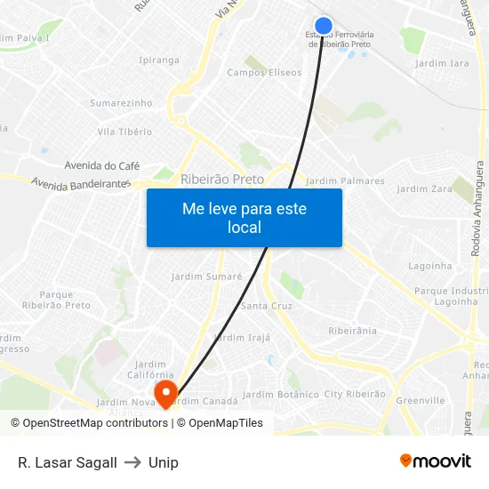 R. Lasar Sagall to Unip map