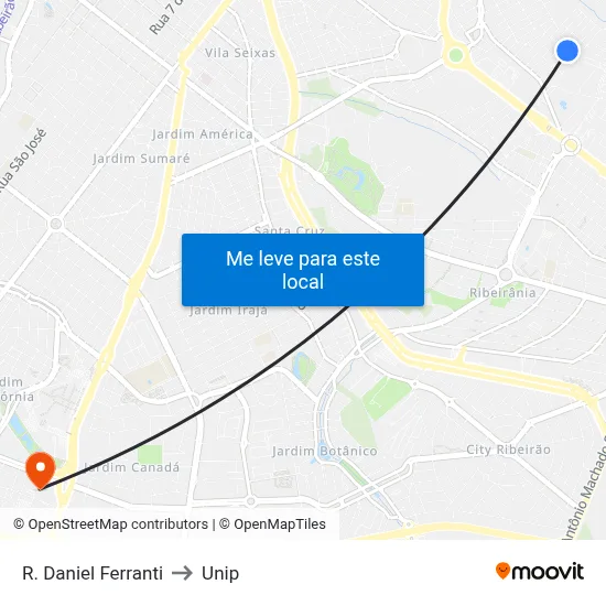 R. Daniel Ferranti to Unip map