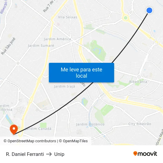 R. Daniel Ferranti to Unip map