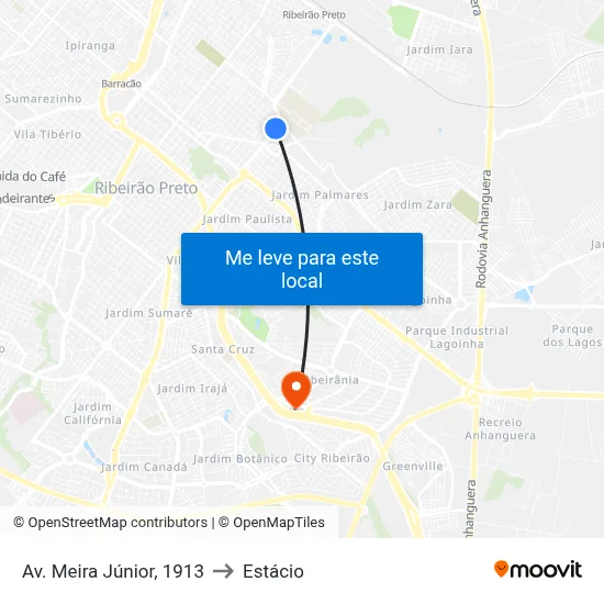 Av. Meira Júnior, 1913 to Estácio map