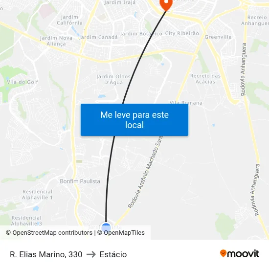 R. Elias Marino, 330 to Estácio map