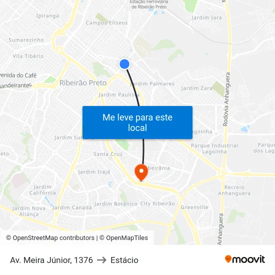 Av. Meira Júnior, 1376 to Estácio map