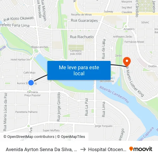 Avenida Ayrton Senna Da Silva, 509 to Hospital Otocentro map