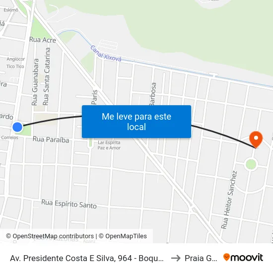 Av. Presidente Costa E Silva, 964 - Boqueirão, Praia Grande to Praia Grande map