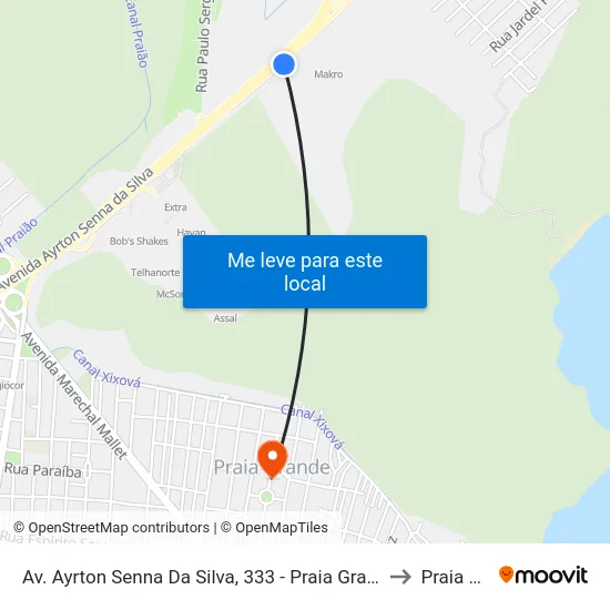 Av. Ayrton Senna Da Silva, 333 - Praia Grande, Sp, 11726-000, Brasil to Praia Grande map