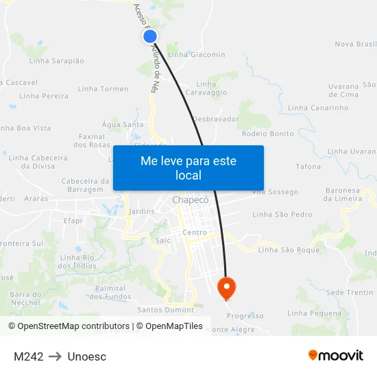 M242 to Unoesc map