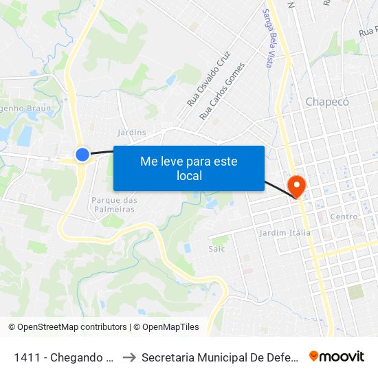 1411 - Chegando Na Rótula Da Atilio to Secretaria Municipal De Defesa Do Cidadão E Mobilidade map