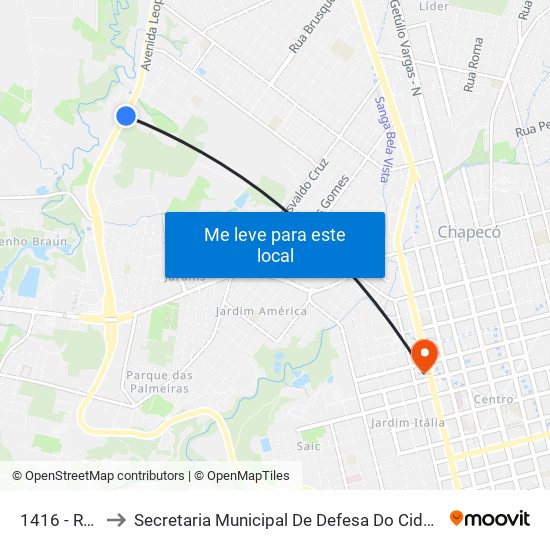 1416 - Rtc B/C to Secretaria Municipal De Defesa Do Cidadão E Mobilidade map