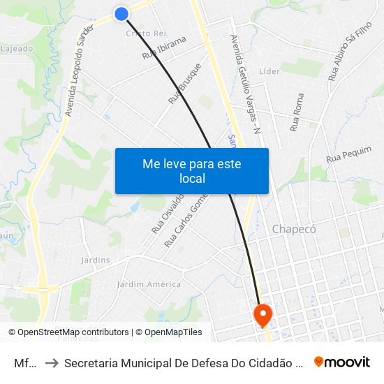 Mfm6 to Secretaria Municipal De Defesa Do Cidadão E Mobilidade map