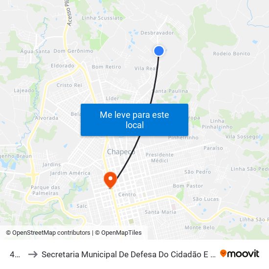 415r to Secretaria Municipal De Defesa Do Cidadão E Mobilidade map