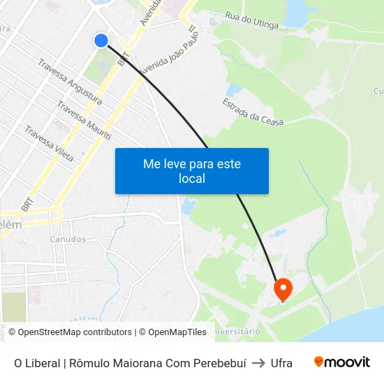 O Liberal | Rômulo Maiorana Com Perebebuí to Ufra map