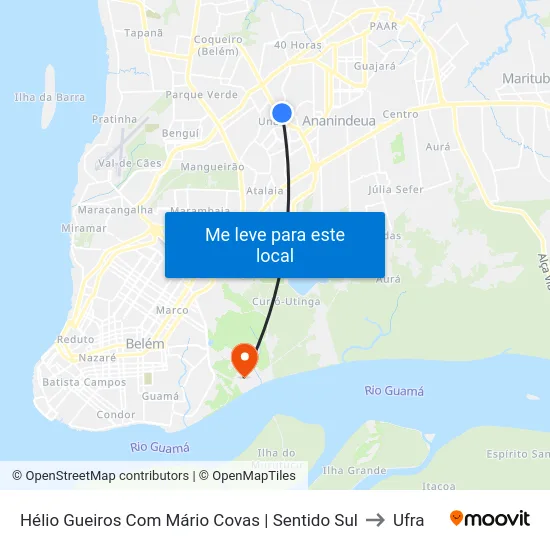 Hélio Gueiros Com Mário Covas | Sentido Sul to Ufra map
