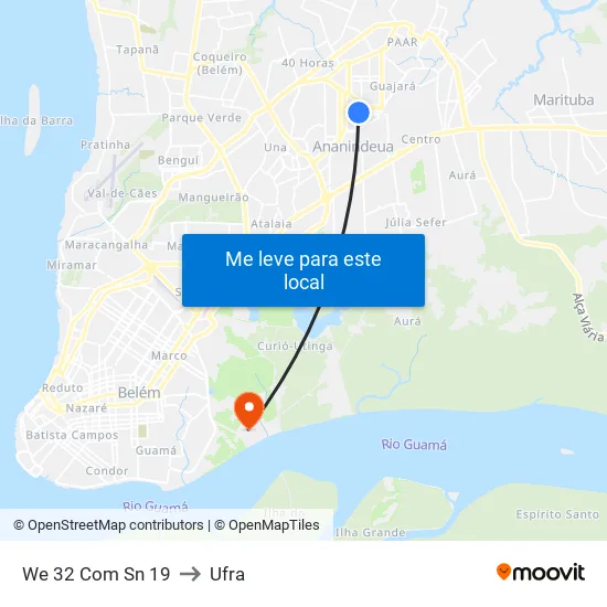 We 32 Com Sn 19 to Ufra map