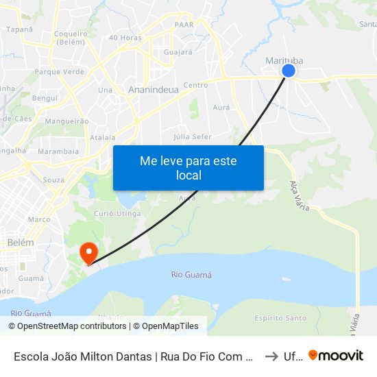 Escola João Milton Dantas | Rua Do Fio Com Cerâmica to Ufra map