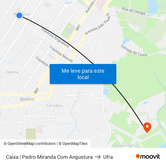 Caixa | Pedro Miranda Com Angustura to Ufra map