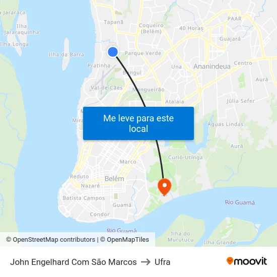 John Engelhard Com São Marcos to Ufra map