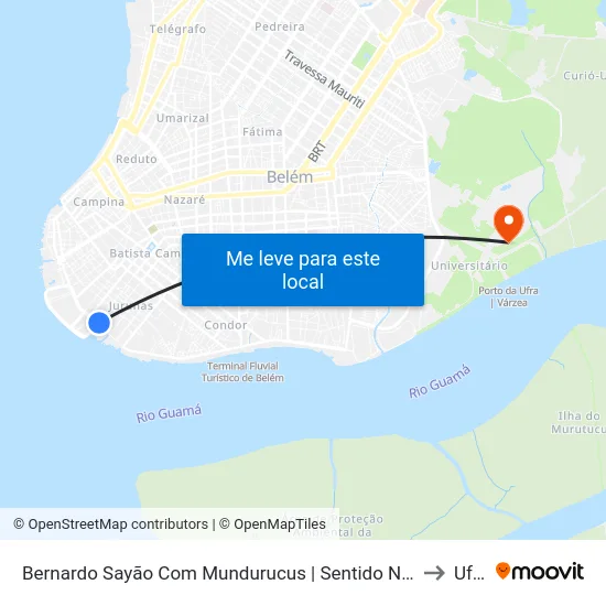 Bernardo Sayão Com Mundurucus | Sentido Norte to Ufra map