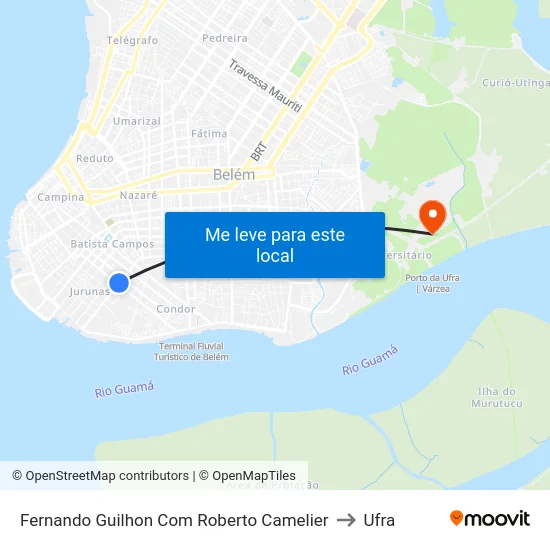 Fernando Guilhon Com Roberto Camelier to Ufra map