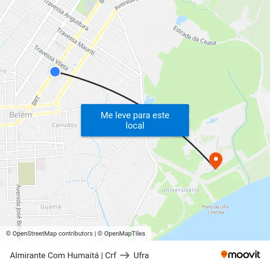 Almirante Com Humaitá | Crf to Ufra map