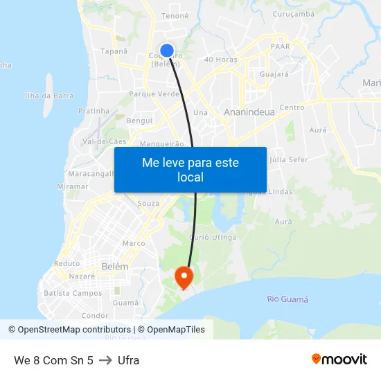 We 8 Com Sn 5 to Ufra map