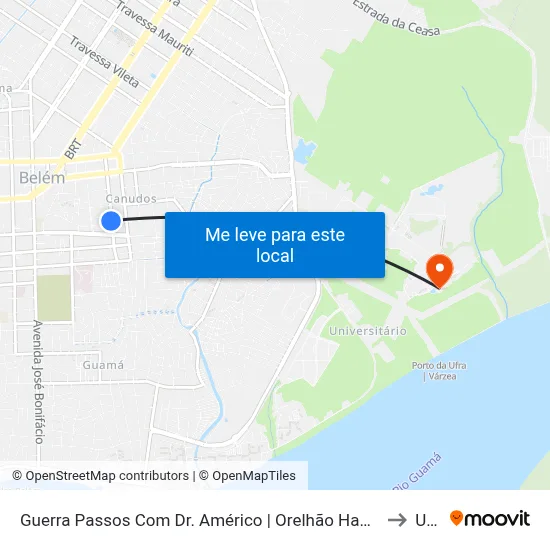 Guerra Passos Com Dr. Américo | Orelhão Hamburgueria to Ufra map