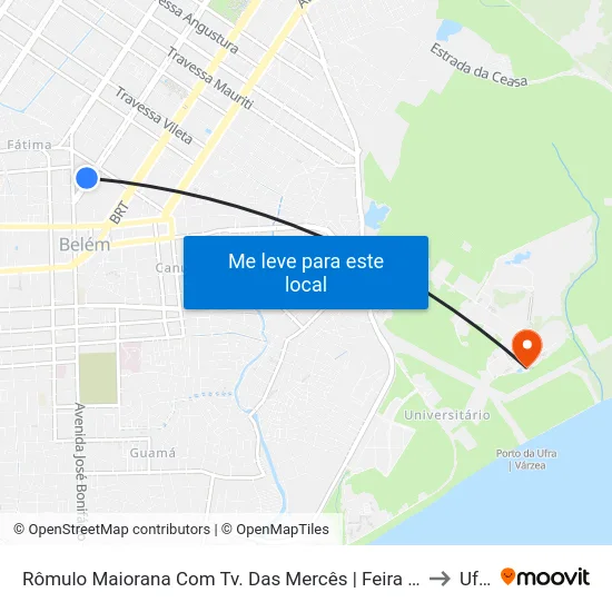 Rômulo Maiorana Com Tv. Das Mercês | Feira Da 25 to Ufra map