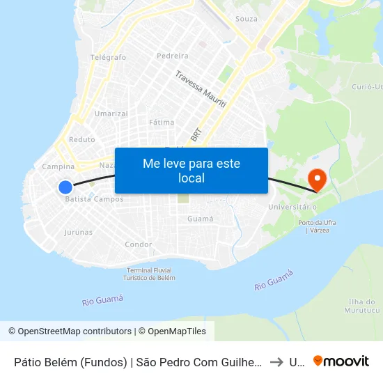 Pátio Belém (Fundos) | São Pedro Com Guilherme Seixas to Ufra map