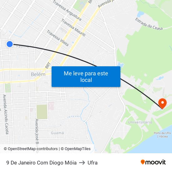 9 De Janeiro Com Diogo Móia to Ufra map