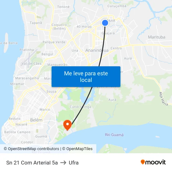 Sn 21 Com Arterial 5a to Ufra map