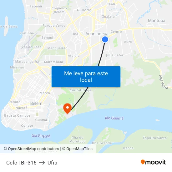 Ccfc | Br-316 to Ufra map