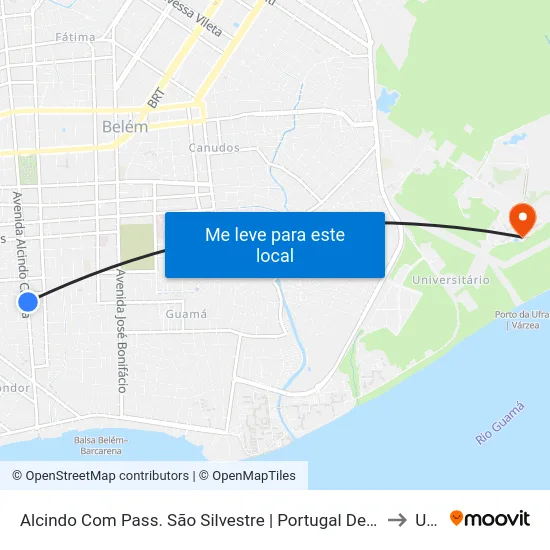 Alcindo Com Pass. São Silvestre | Portugal Descartáveis to Ufra map