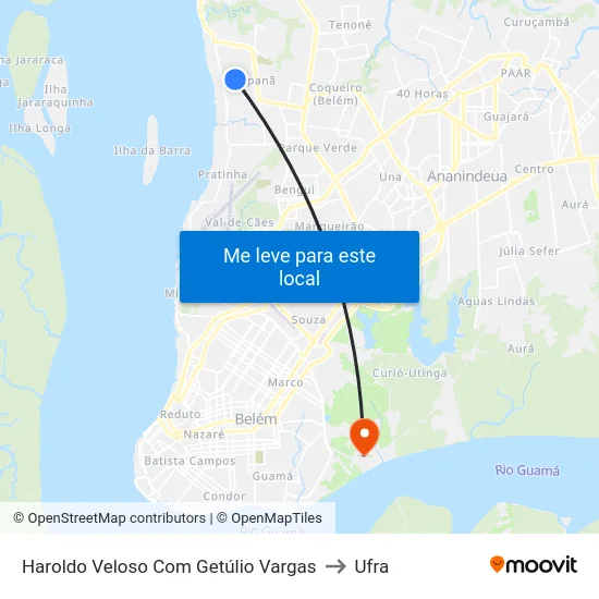 Haroldo Veloso Com Getúlio Vargas to Ufra map