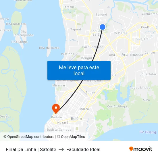 Final Da Linha | Satélite to Faculdade Ideal map