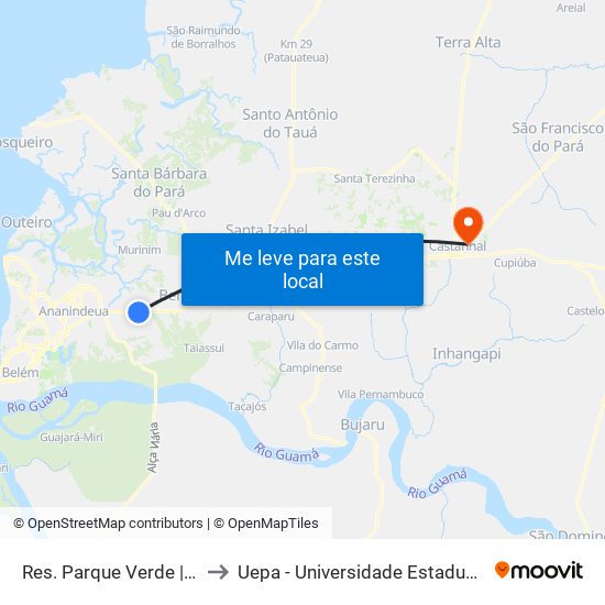 Res. Parque Verde | Br-316 to Uepa - Universidade Estadual Do Pará map