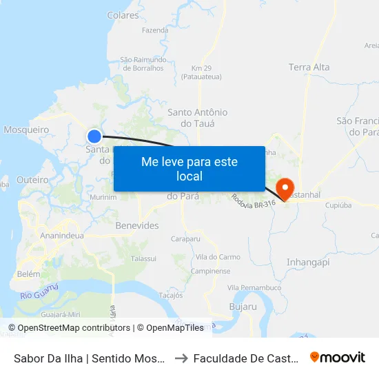 Sabor Da Ilha | Sentido Mosqueiro to Faculdade De Castanhal map