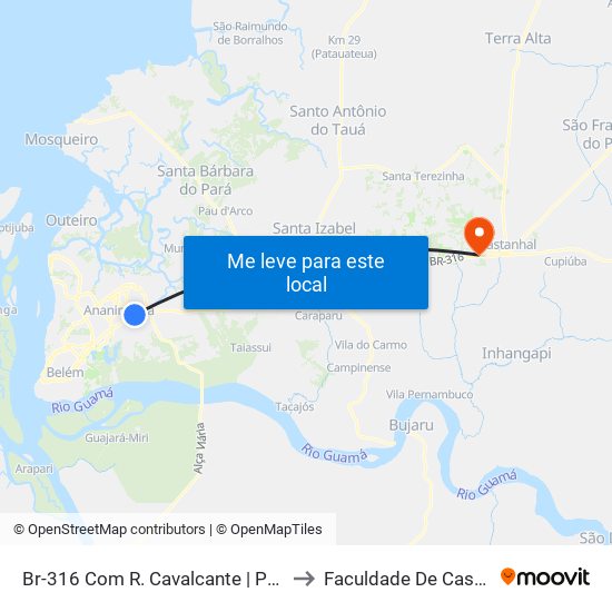 Br-316 Com R. Cavalcante | Passarela to Faculdade De Castanhal map